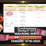 BUKTI JACKPOT SLOT MAHJONG WAYS TERPERCAYA DI INDONESIA TGL 14-10-2024