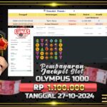 BUKTI JACKPOT SLOT GATES OF OLYMPUS 1000 TERPERCAYA DI INDONESIA TGL 27-10-2024