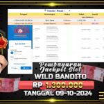 BUKTI JACKPOT SLOT WILD BANDITO TERPERCAYA DI INDONESIA TGL 09-10-2024