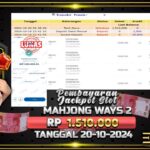 BUKTI JACKPOT SLOT MAHJONG WAYS 2 TERPERCAYA DI INDONESIA TGL 20-10-2024