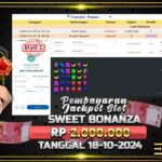 BUKTI JACKPOT SLOT SWEET BONANZA TERPERCAYA DI INDONESIA TGL 18-10-2024