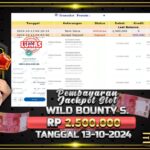 BUKTI JACKPOT SLOT WILD BOUNTY SHOWDOWN TERPERCAYA DI INDONESIA TGL 13-10-2024