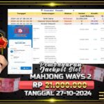 BUKTI JACKPOT SLOT MAHJONG WAYS 2 TERPERCAYA DI INDONESIA TGL 27-10-2024