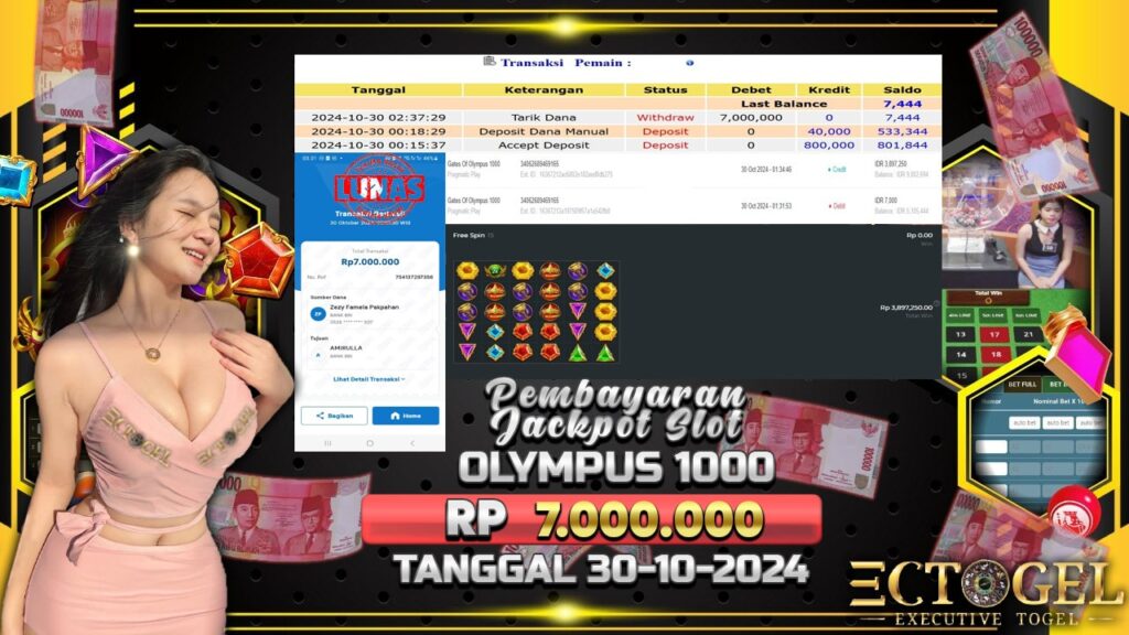 BUKTI JACKPOT SLOT GATES OF OLYMPUS 1000 TERPERCAYA DI INDONESIA TGL 30-10-2024