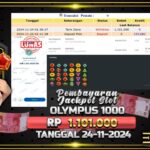 BUKTI JACKPOT SLOT GATES OF OLYMPUS 1000 TERPERCAYA DI INDONESIA TGL 24-11-2024