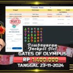 BUKTI JACKPOT SLOT GATES OF OLYMPUS TERPERCAYA DI INDONESIA TGL 23-11-2024