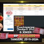 BUKTI JACKPOT SLOT 6 JOKER TERPERCAYA DI INDONESIA TGL 25-11-2024