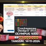 BUKTI JACKPOT SLOT GATES OF OLYMPUS 1000 TERPERCAYA DI INDONESIA TGL 14-11-2024