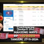 BUKTI JACKPOT SLOT MAHJONG WAYS TERPERCAYA DI INDONESIA TGL 27-11-2024